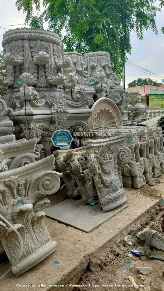 tranh phù điêu xi măng