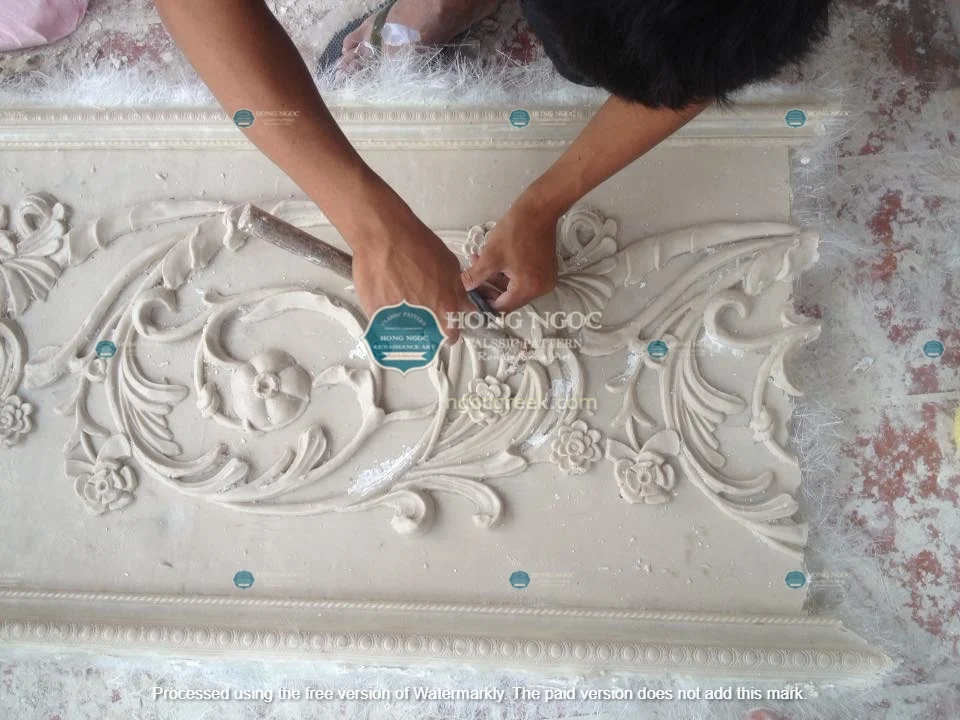 dịch vụ đắp phù điêu xi măng tại nhà