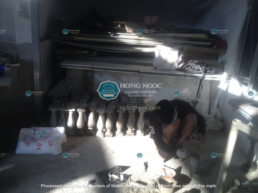 đắp tranh xi măng