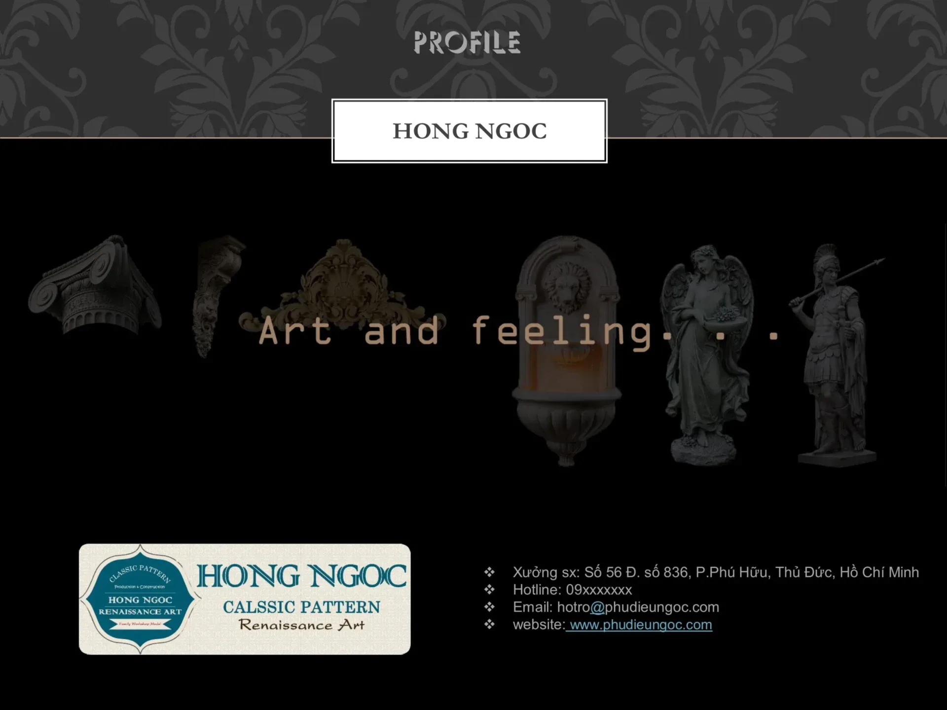 nhận đắp hoa văn xi măng mặt tiền quán cafe