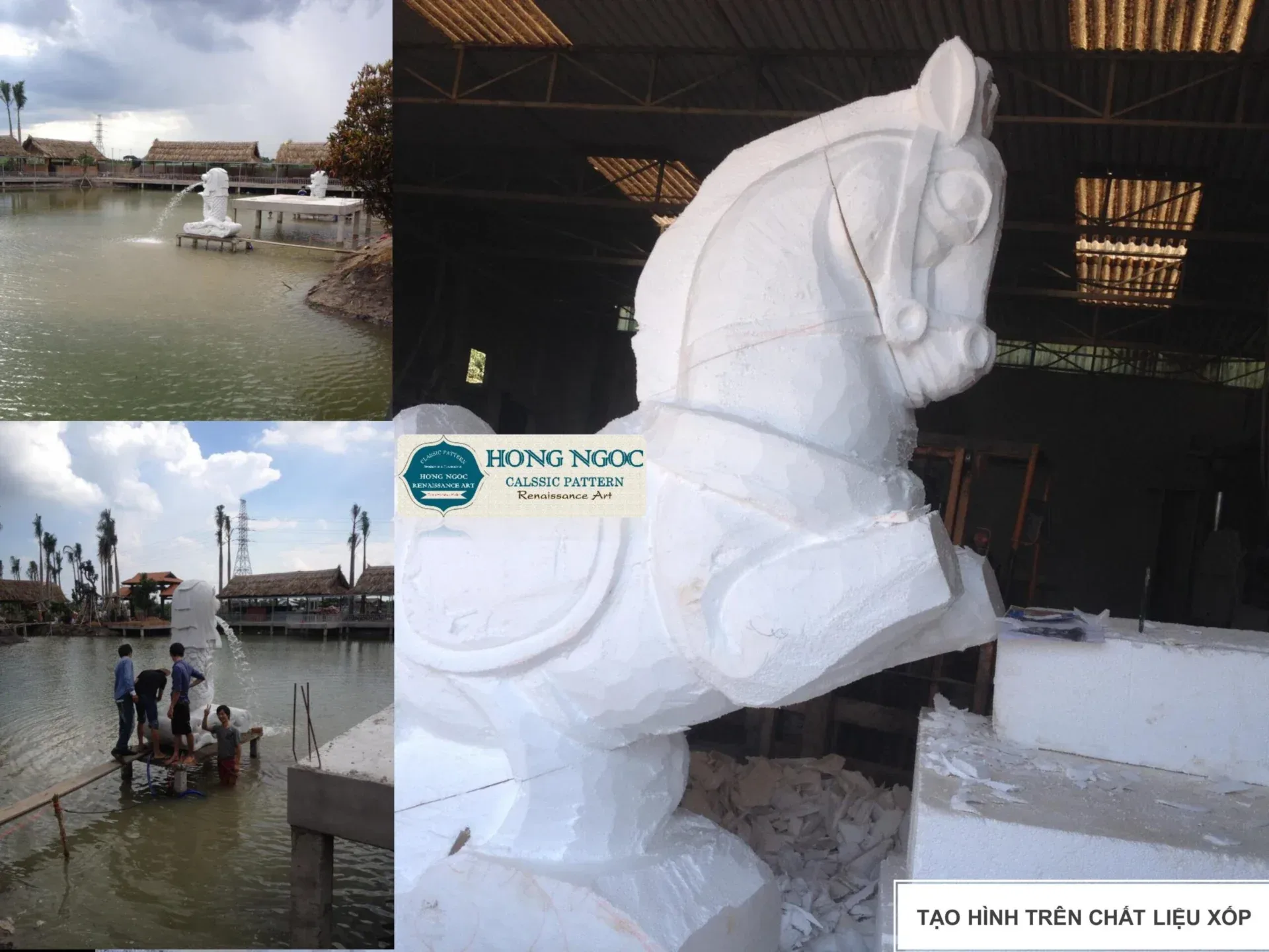 hướng dẫn tạo khuôn đúc phù điêu xi măng thủ công