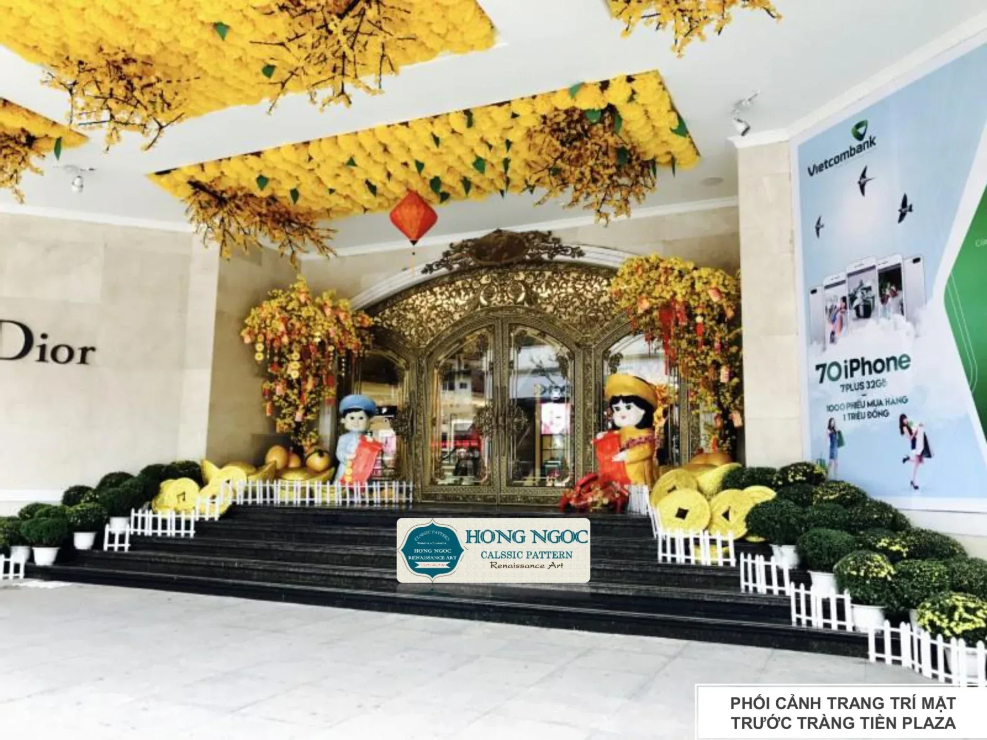 thi công đầu cột xi măng phong cách tân cổ điển