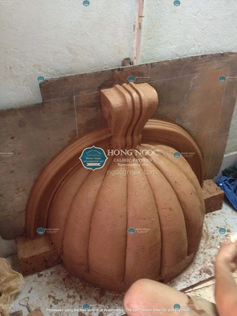 khuôn xi măng đắp nổi 3D