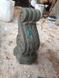 máy phun sơn màu cho phù điêu xi măng