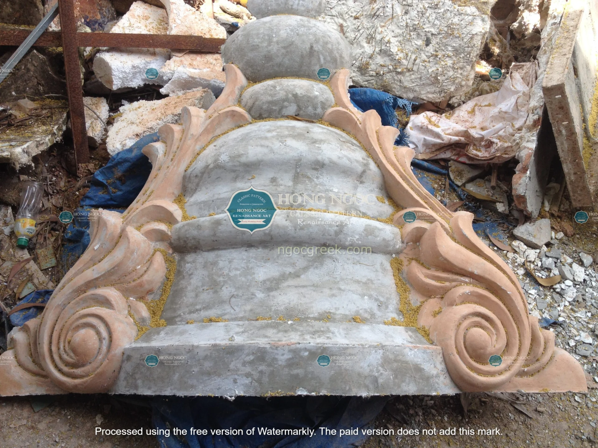 phù điêu xi măng cho spa – thẩm mỹ viện