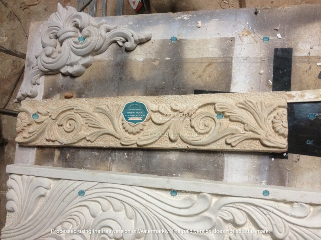 tranh đắp nổi bằng xi măng