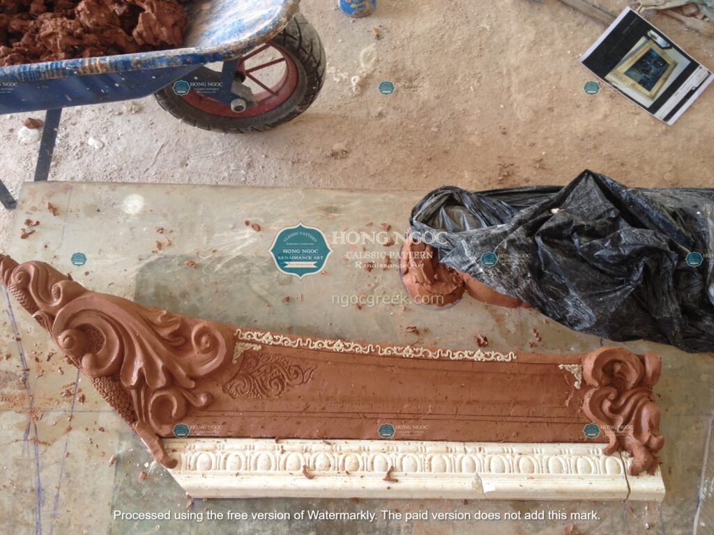 giá đầu cột phù điêu xi măng đúc sẵn