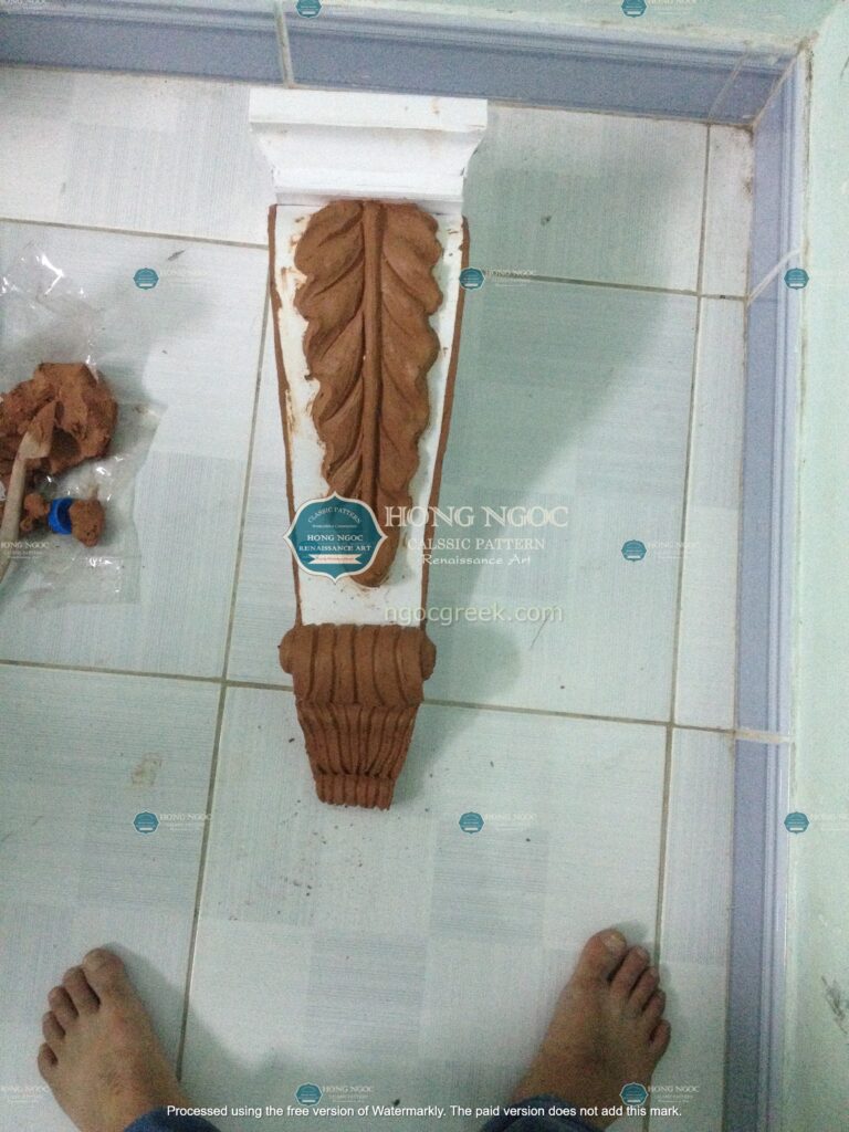 giá đầu cột phù điêu xi măng đúc sẵn