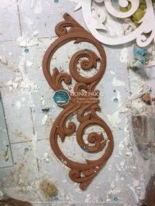 phù điêu xi măng trang trí tường rào nghệ thuật