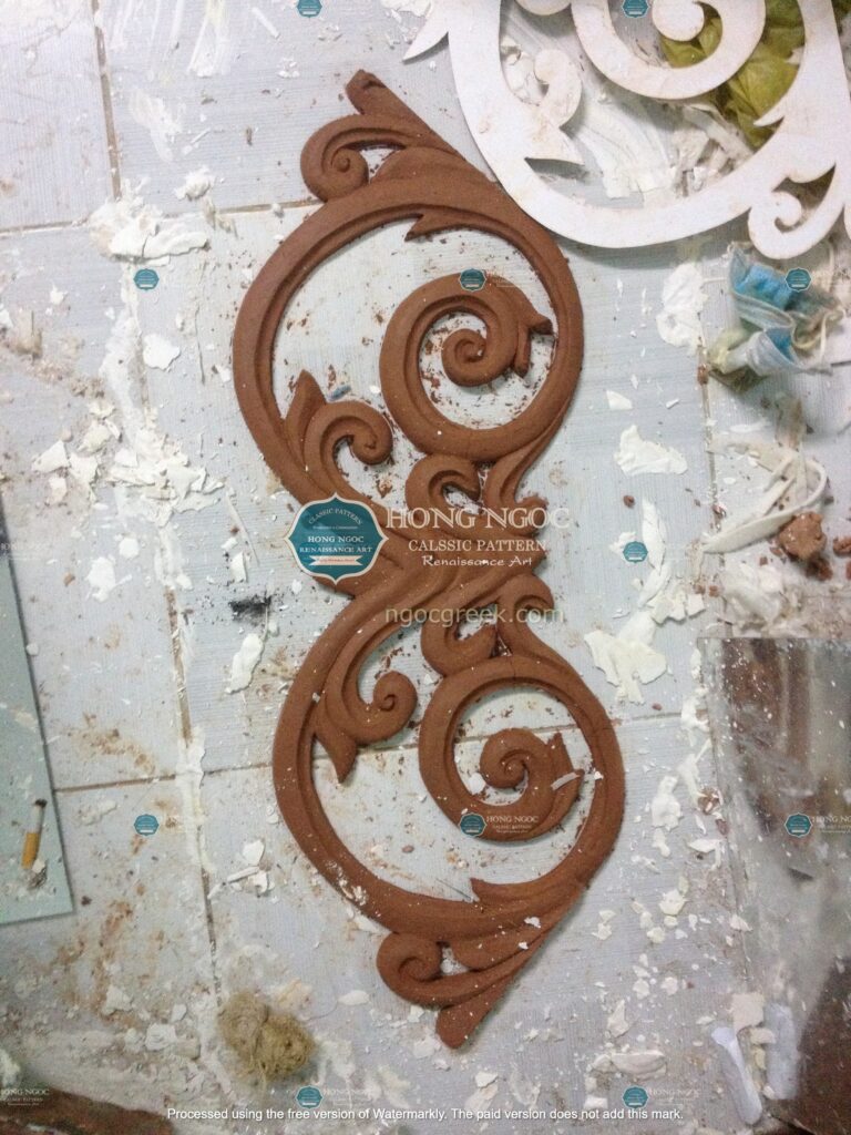 cách đắp phù điêu xi măng trên tường gạch