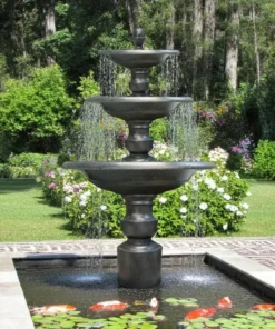 Đài phun nước 3 tầng Cao 205 x D 110 cm. Không có bể nước