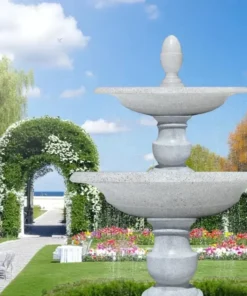 Đài phun nước trang trí quán 2 tầng H195 x D150cm