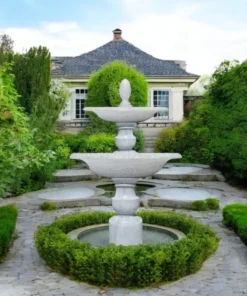 Đài Phun Nước 2 Tầng Cao 123 x D 150 cm. Có bể nước