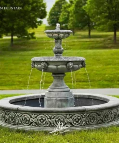 phù điêu xi măng nghệ thuật trong thiết kế sân vườn