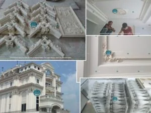 đắp hoa sen bằng xi măng