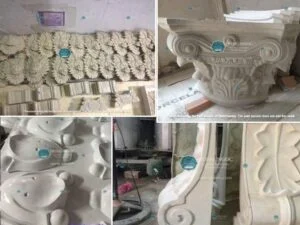 đắp tranh bằng xi măng